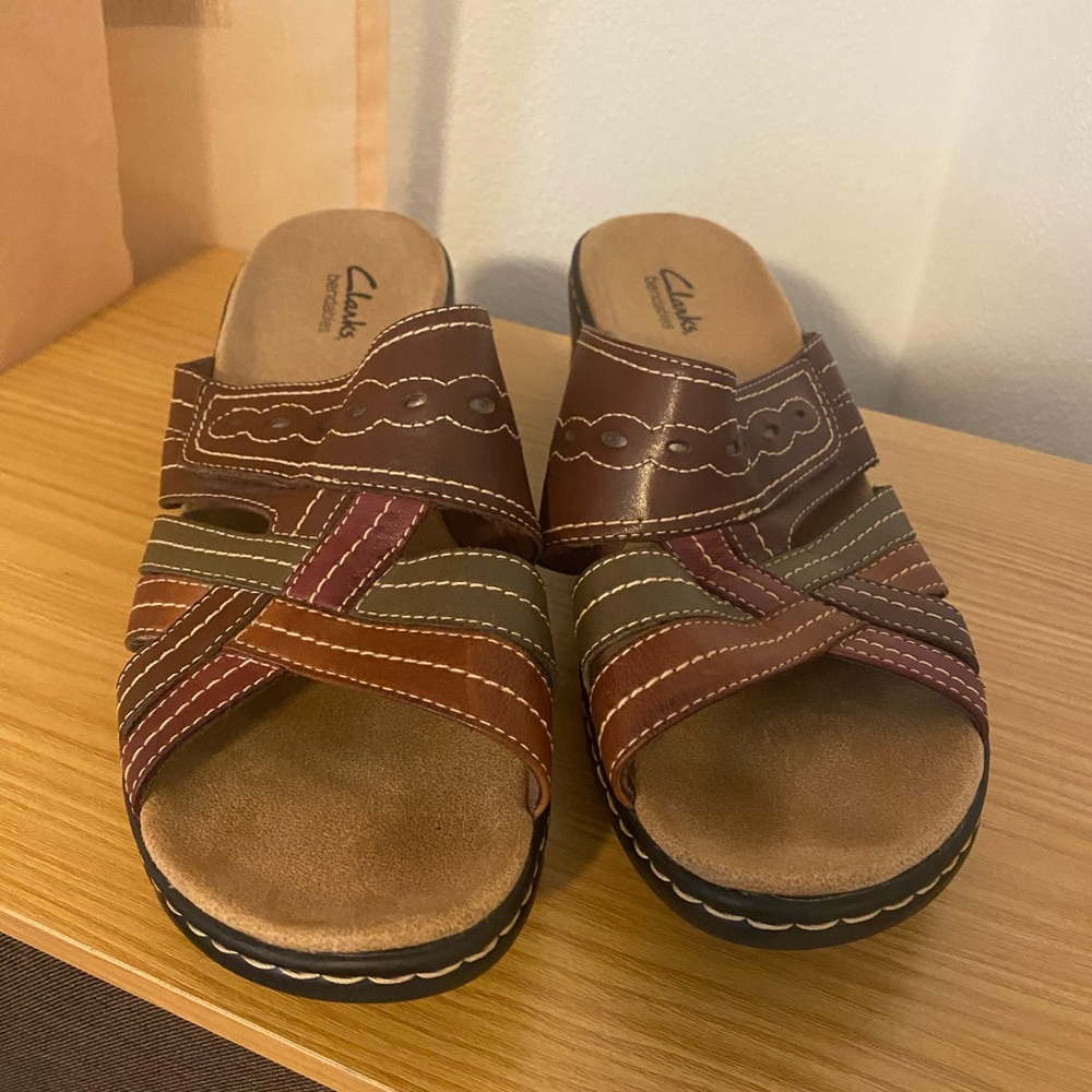 Multi color Leather sandals